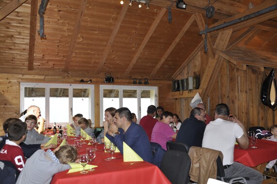 Beim Mittagessen