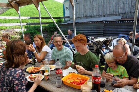 Beim Zmittag
